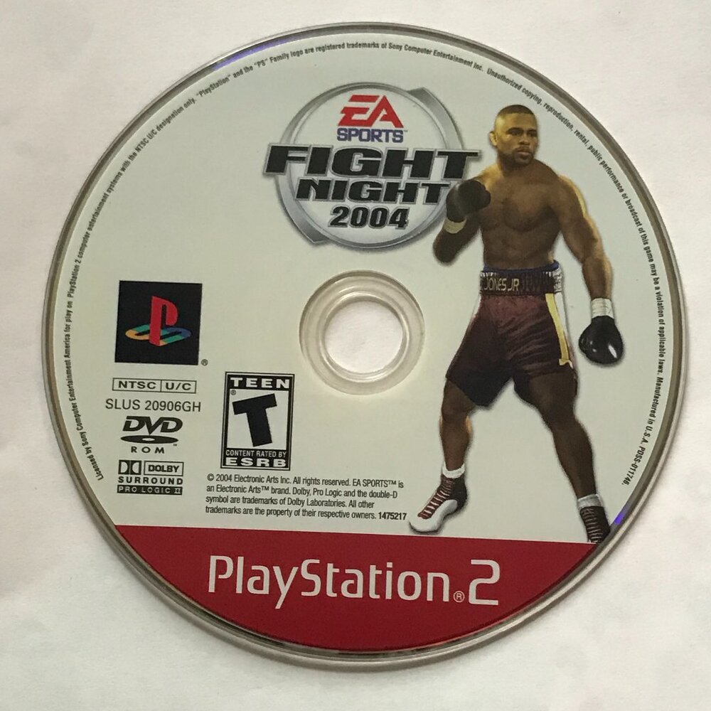 Fight Night 2004 (Sony Playstation 2, 2004) Ps2 Greatest Hits Tested Ships Fast